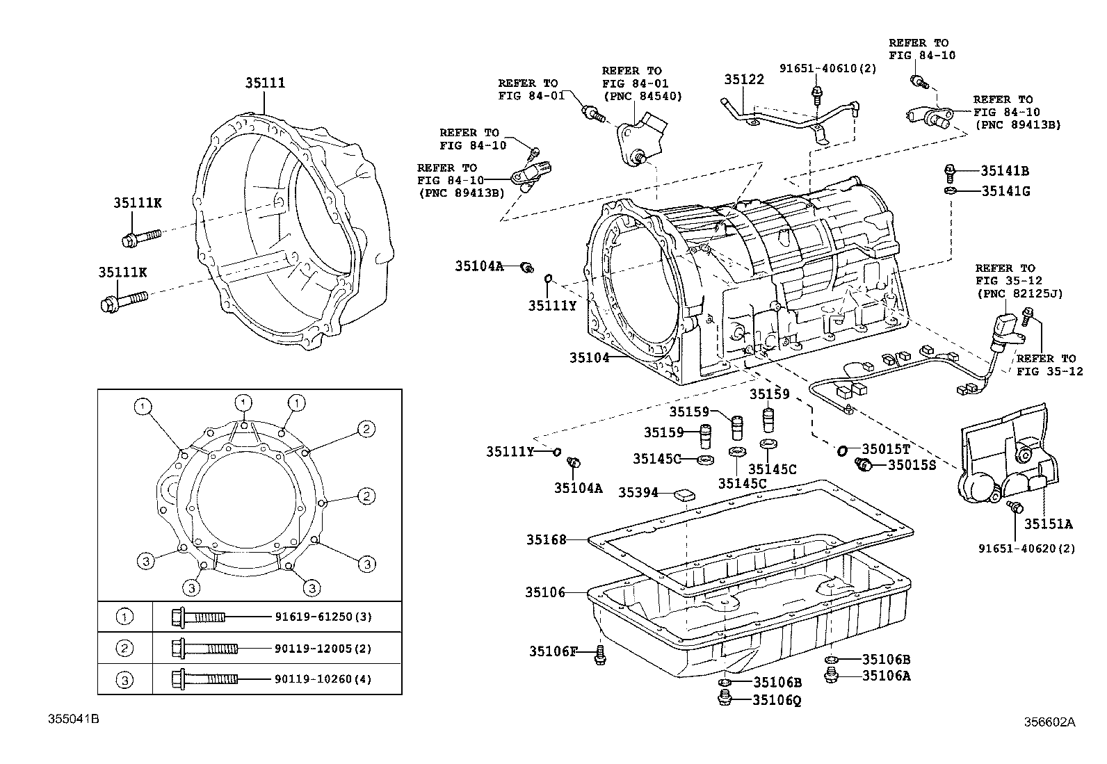 Transmission Case & Oil Pan