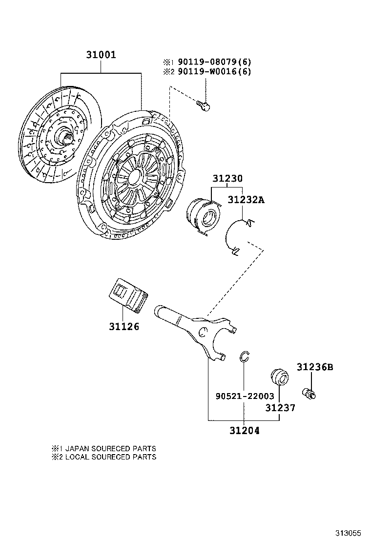 Clutch & Release Fork
