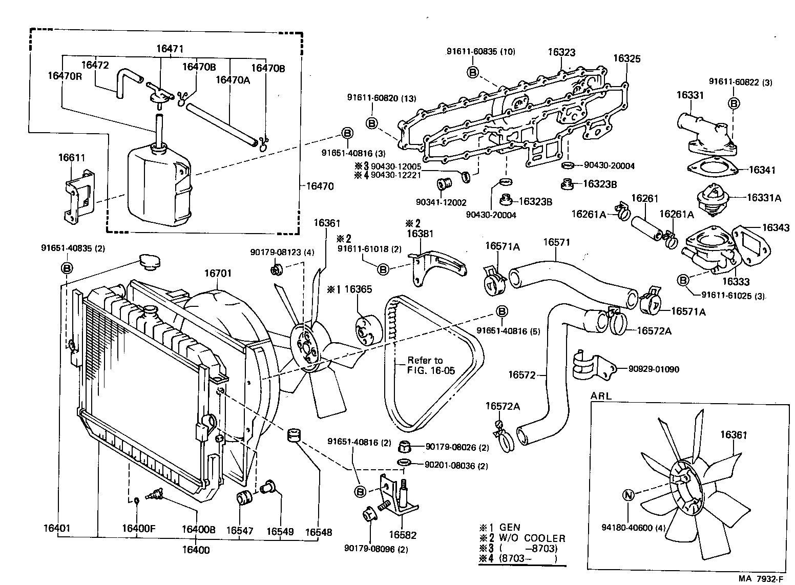 Radiator Water Outlet