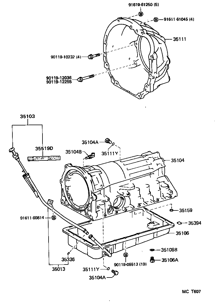 Transmission Case & Oil Pan