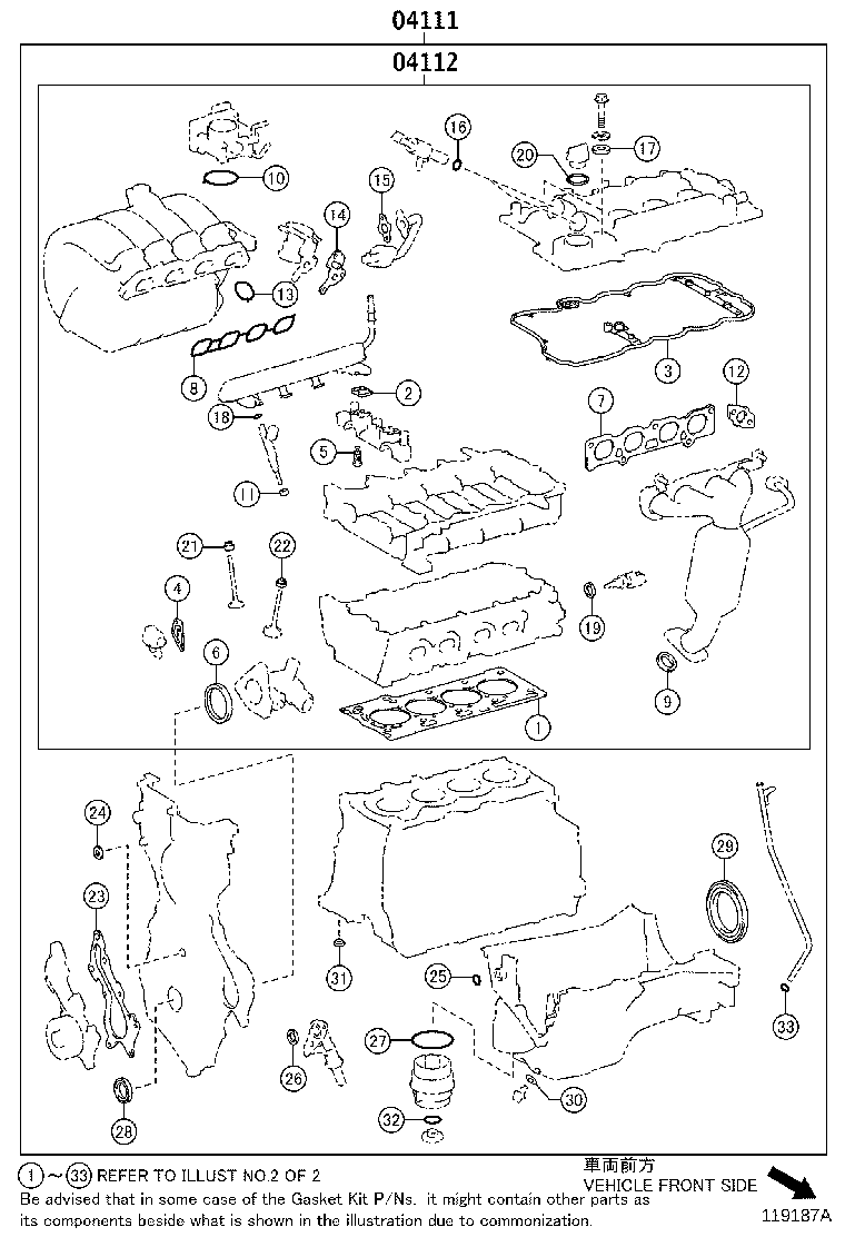 Engine Overhaul Gasket Kit