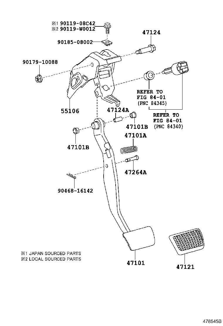Brake Pedal & Bracket