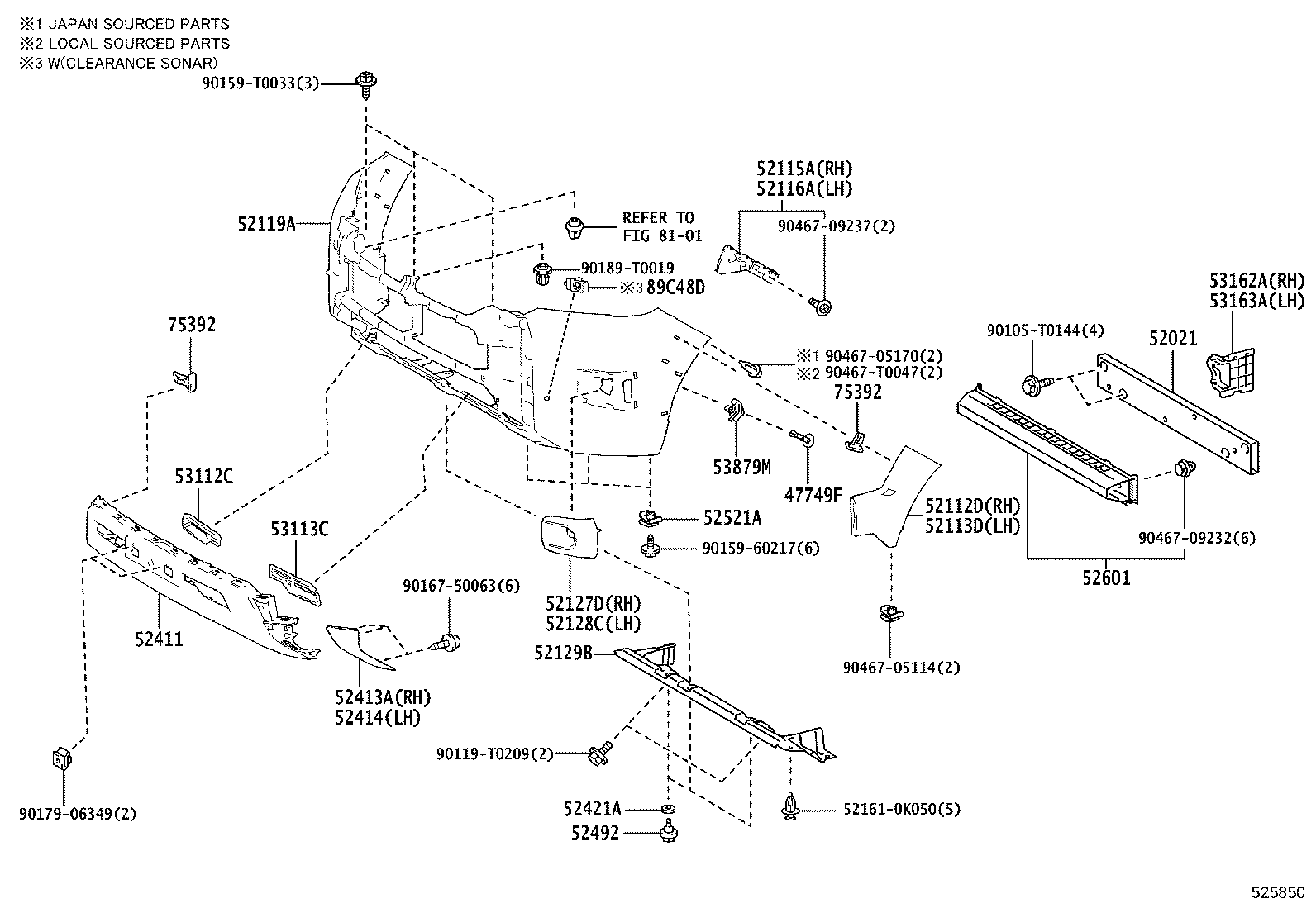 Front Bumper Bumper Stay