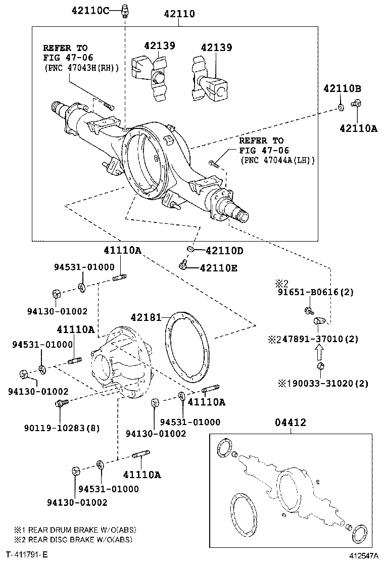 Rear Axle Housing Differential
