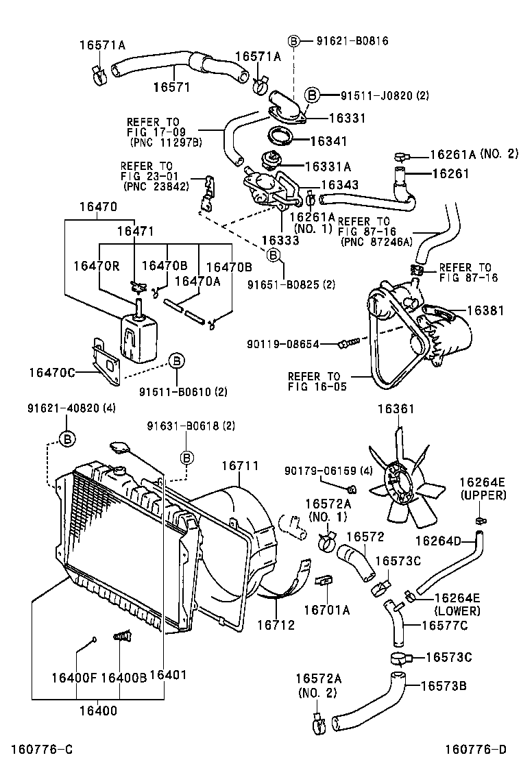 Radiator Water Outlet
