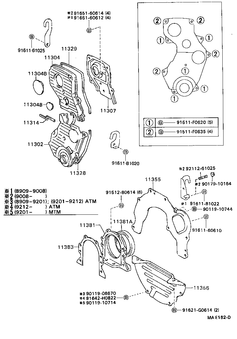Timing Gear Cover & Rear End Plate