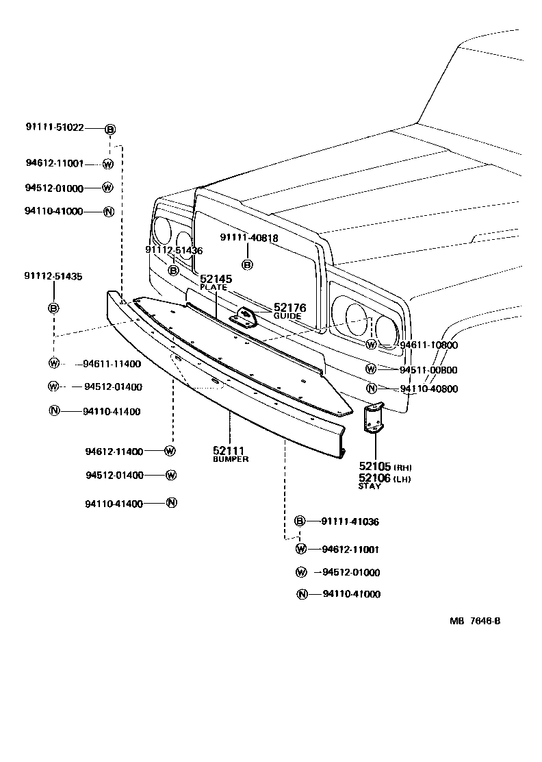 Front Bumper Bumper Stay