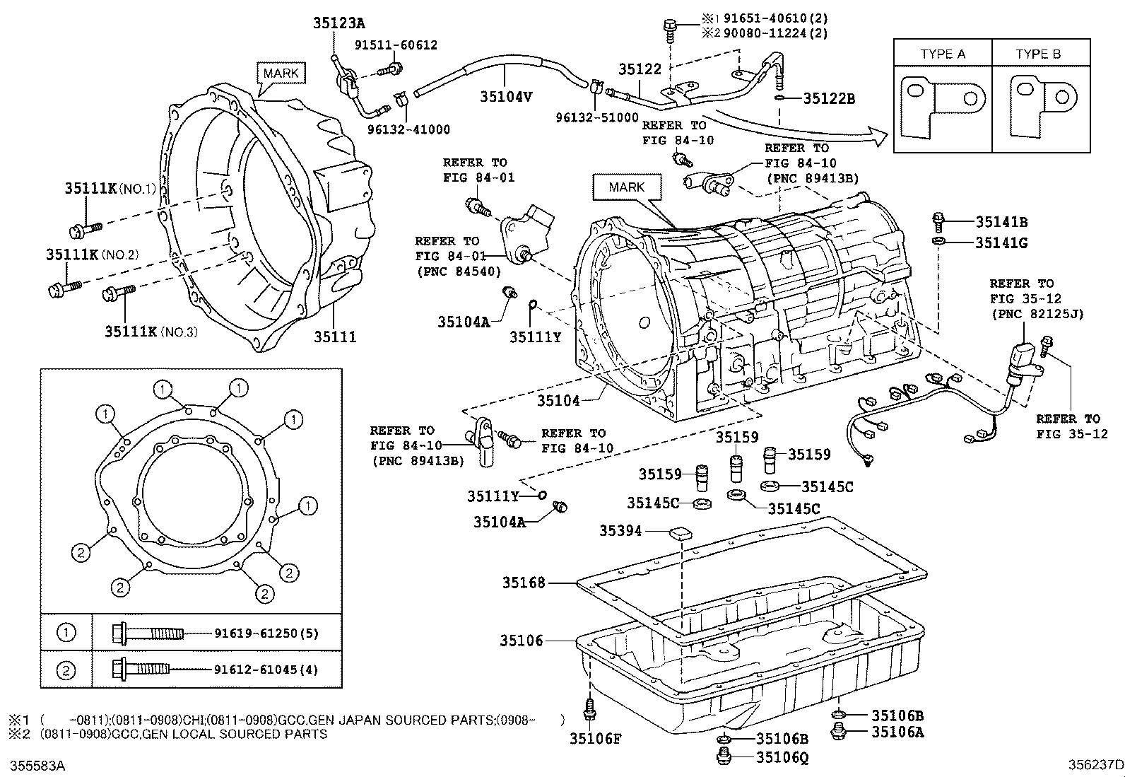 Transmission Case & Oil Pan