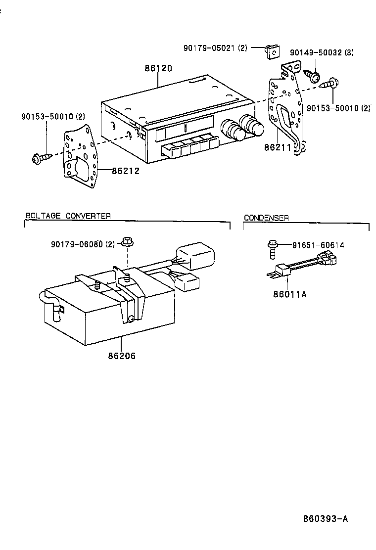 Radio Receiver & Amplifier & Condenser