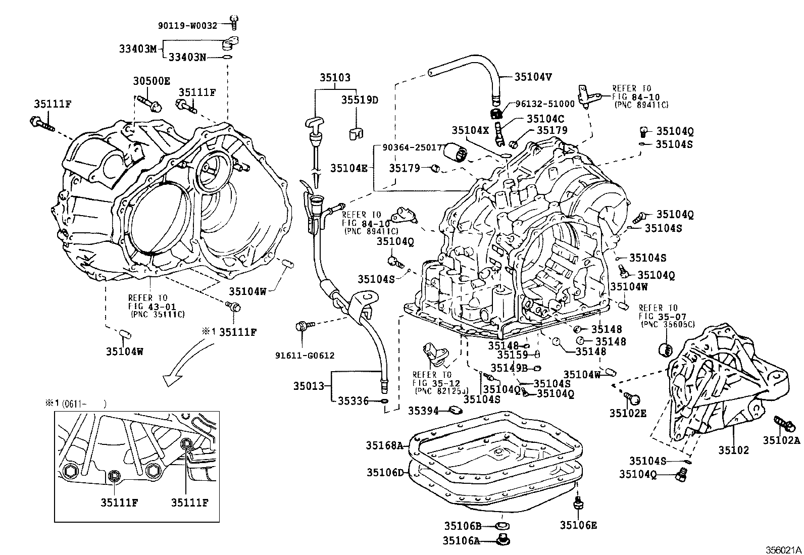 Transmission Case & Oil Pan