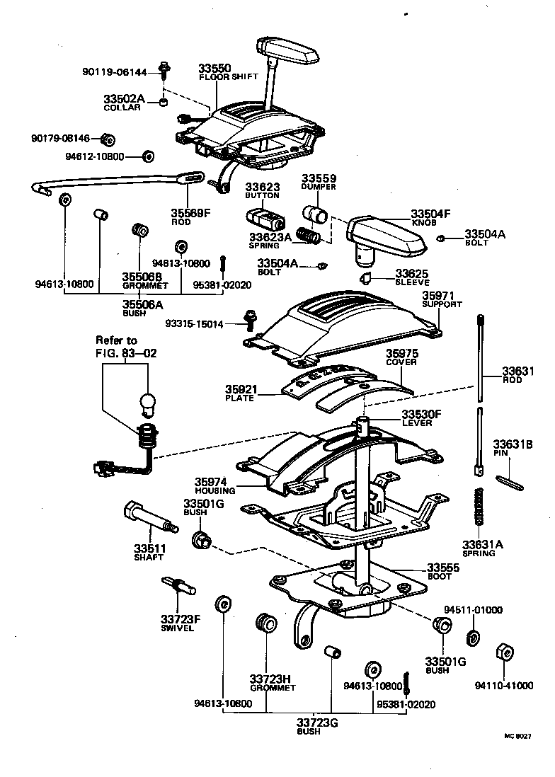Shift Lever & Retainer