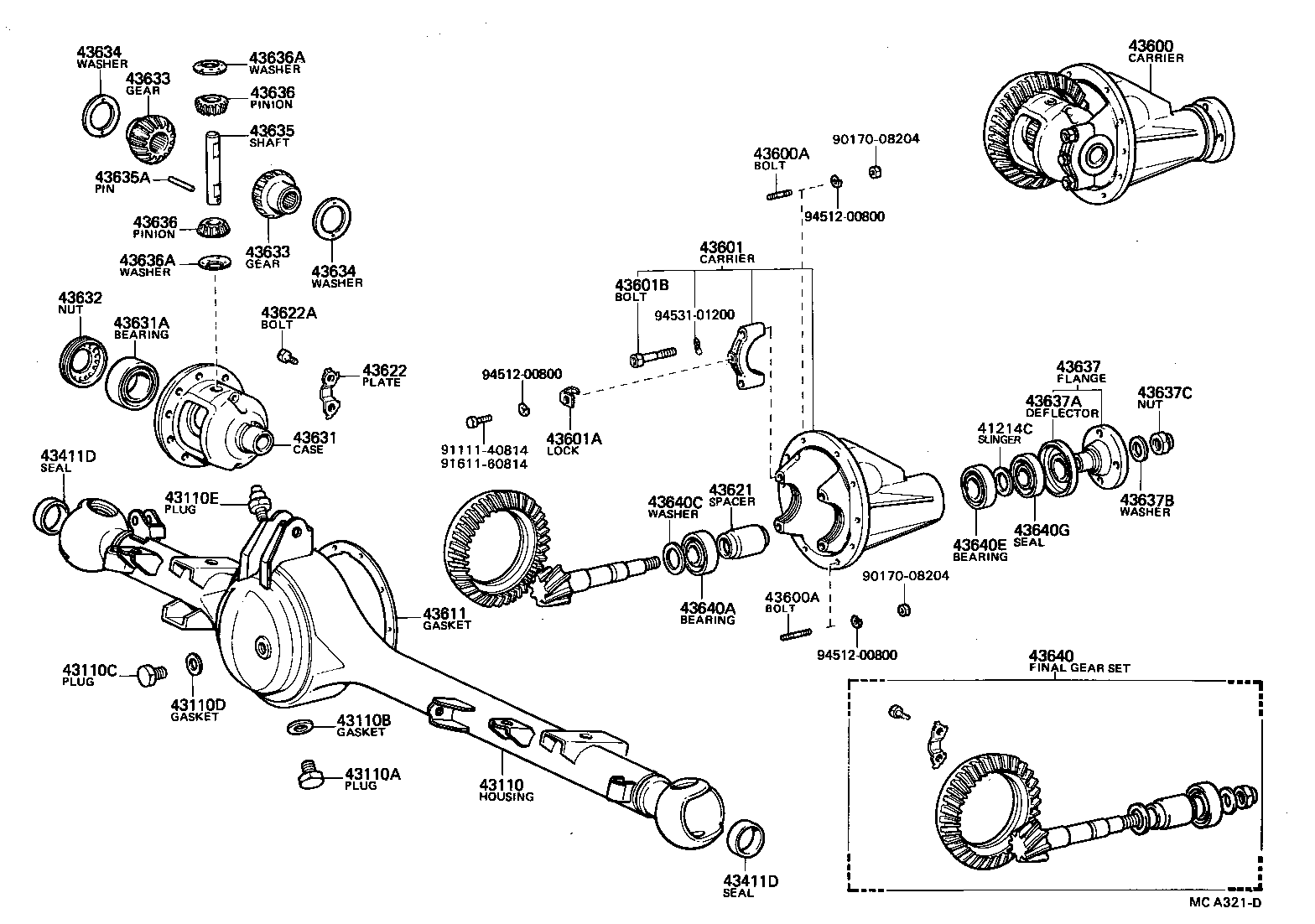 Front Axle Housing & Differential