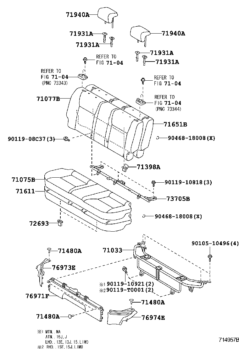 Rear Seat & Seat Track