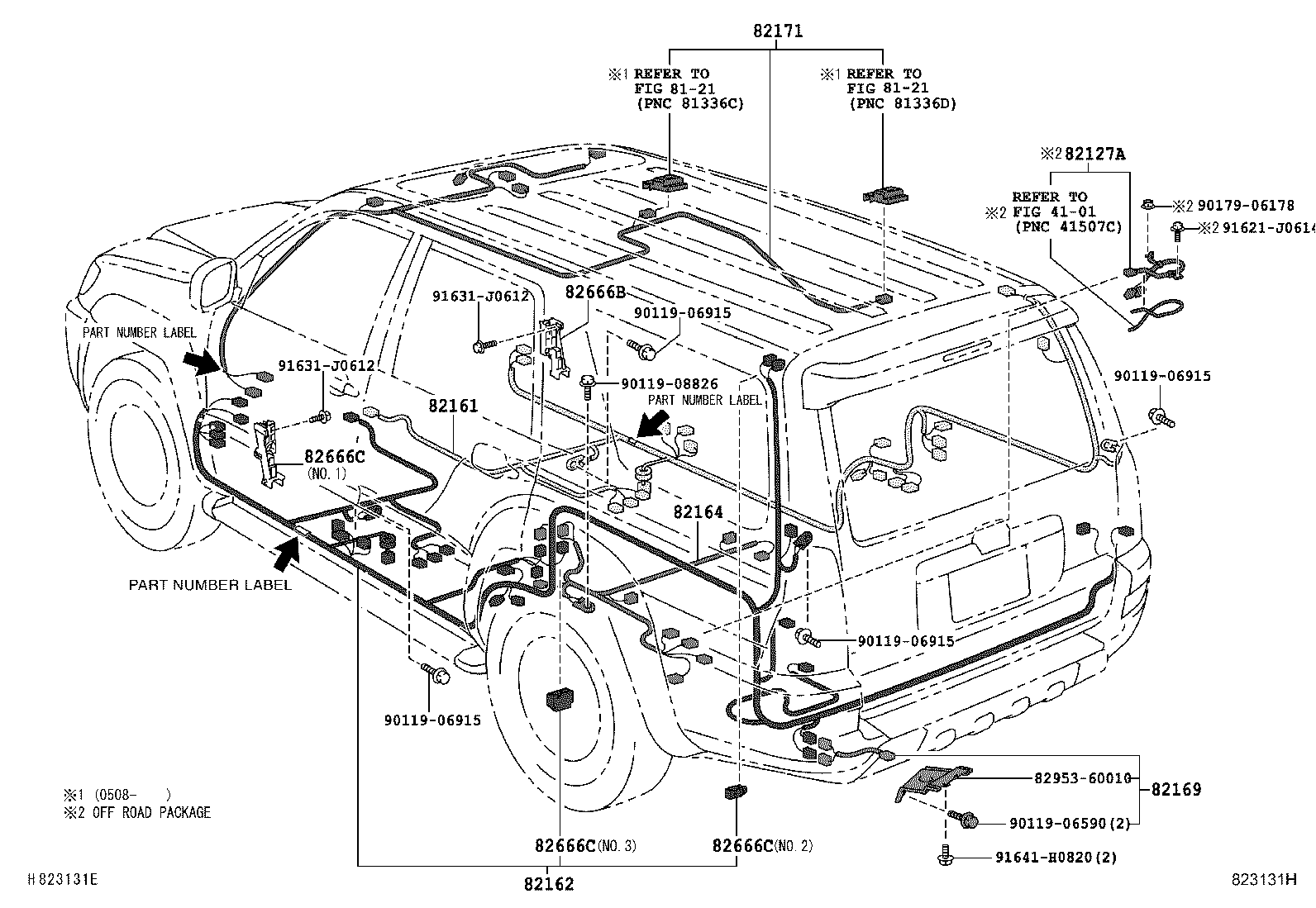 82164-60300 Wire, Frame Toyota | YoshiParts