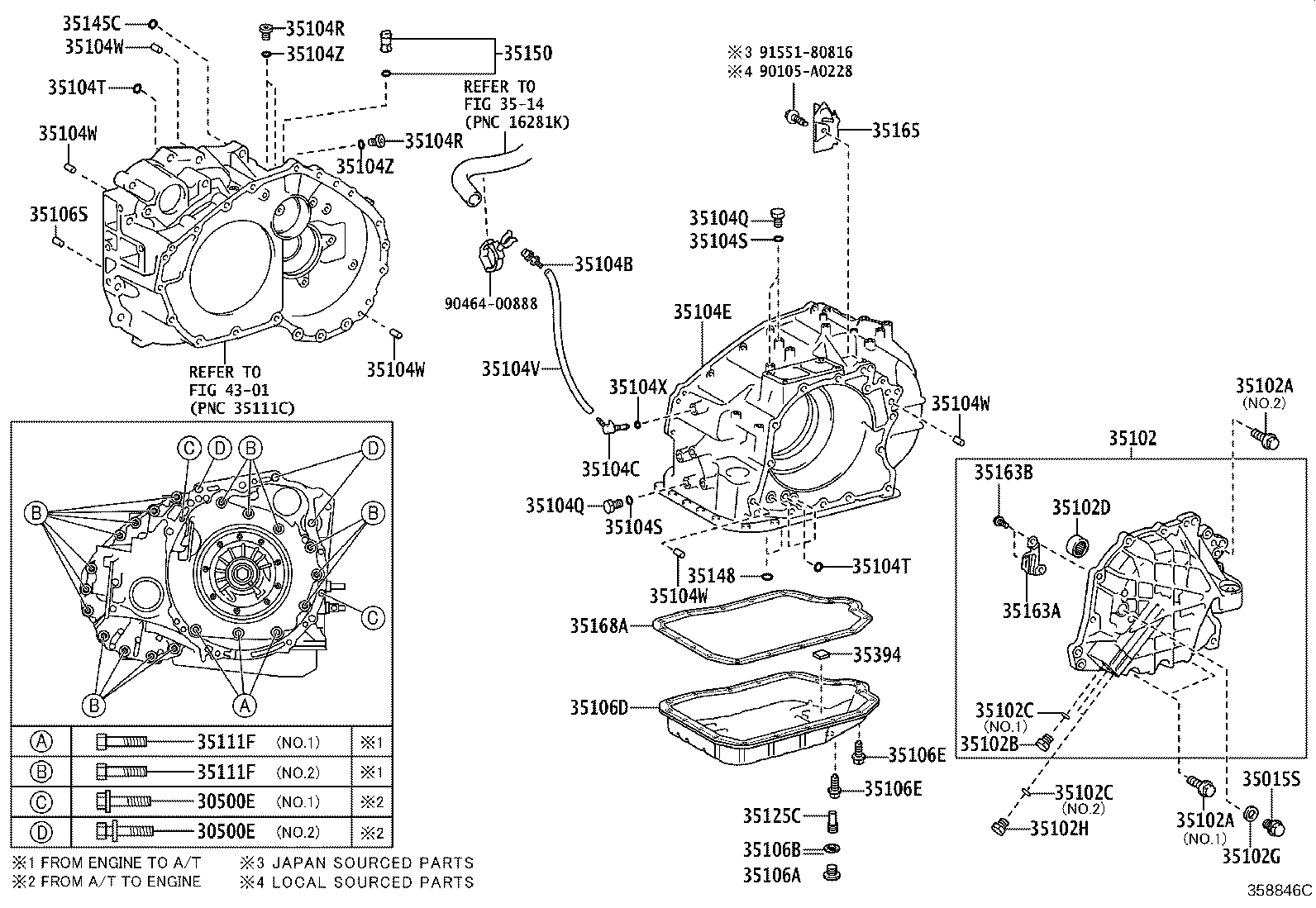 Transmission Case & Oil Pan