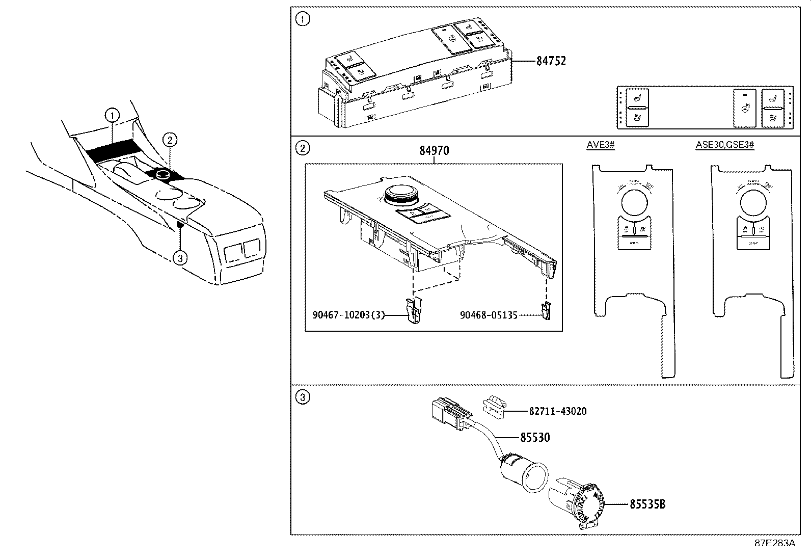 Lexus Switch 84970-53061 Switch Assy, Combination Lexus | YoshiParts