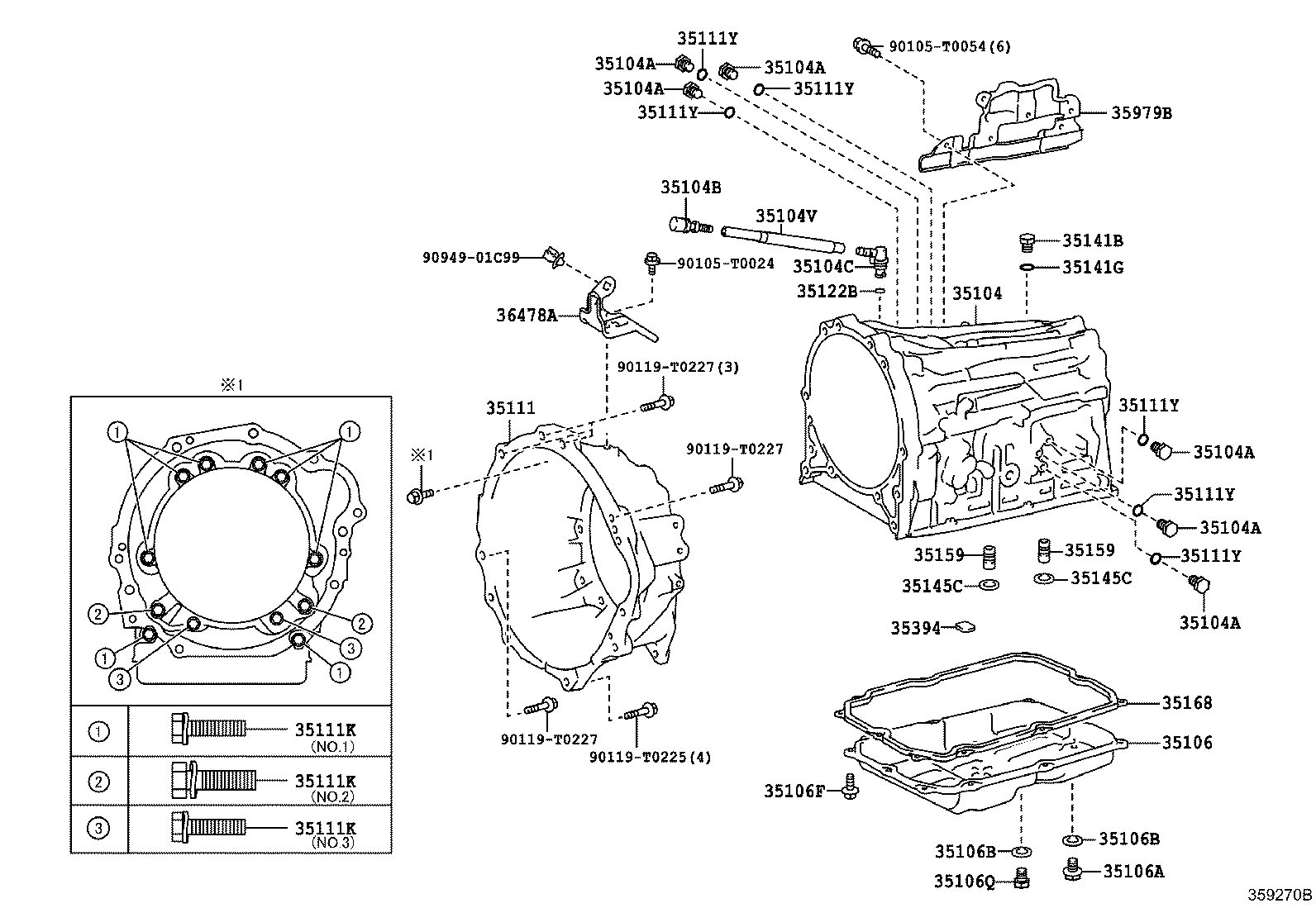 Transmission Case & Oil Pan