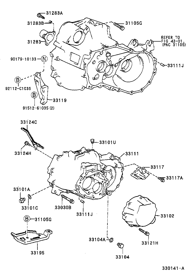 Clutch Housing + Transmission Case