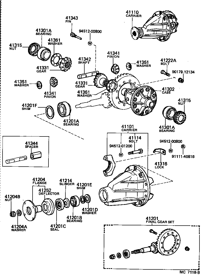 Rear Axle Housing Differential