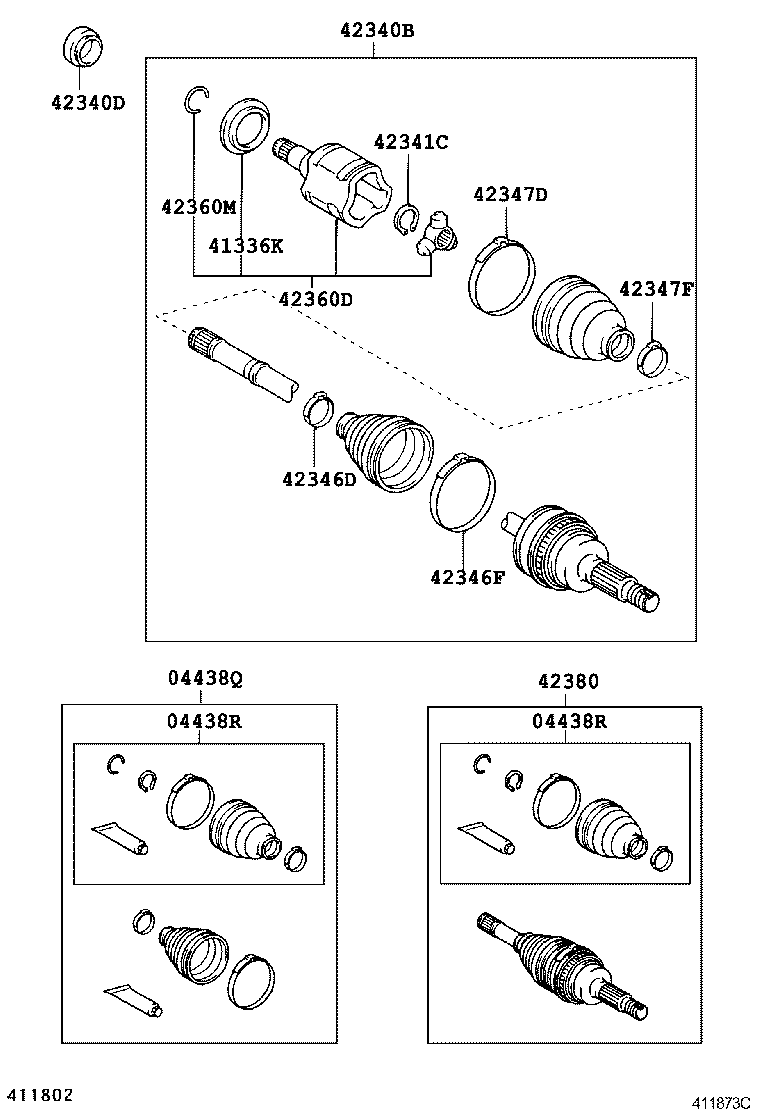 Rear Axle Shaft Hub