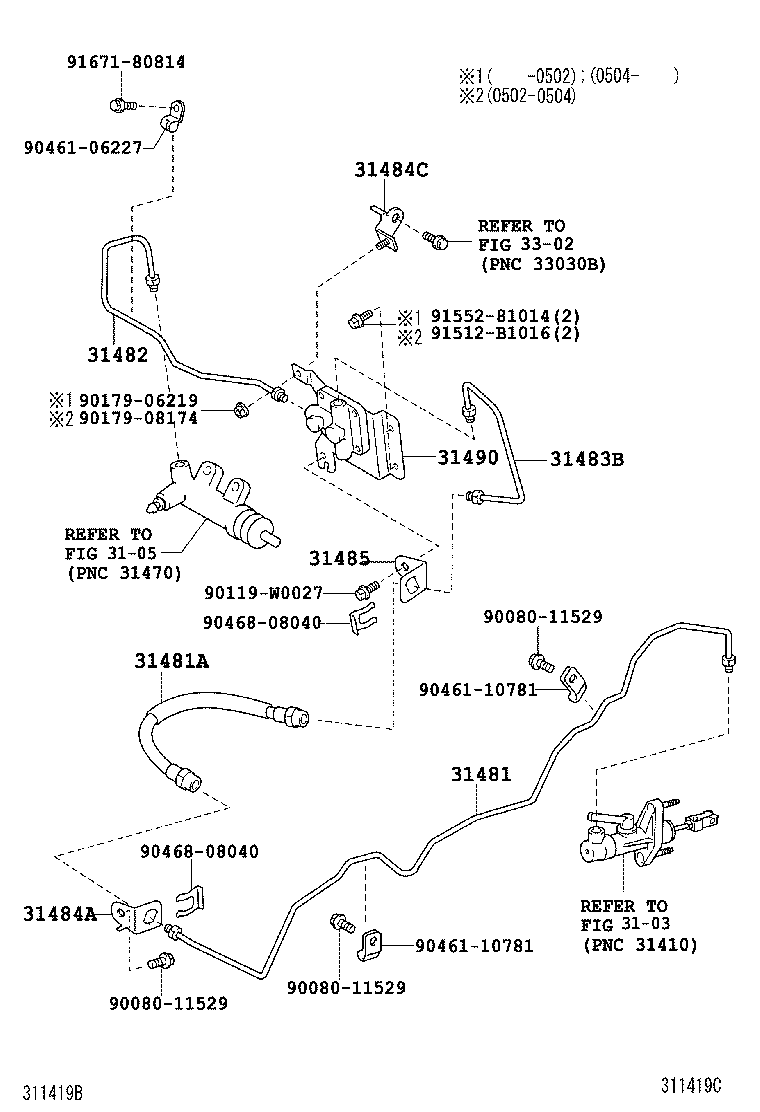Clutch Pedal Flexible Hose