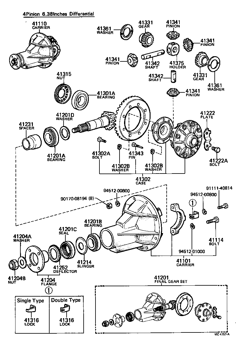 Rear Axle Housing Differential