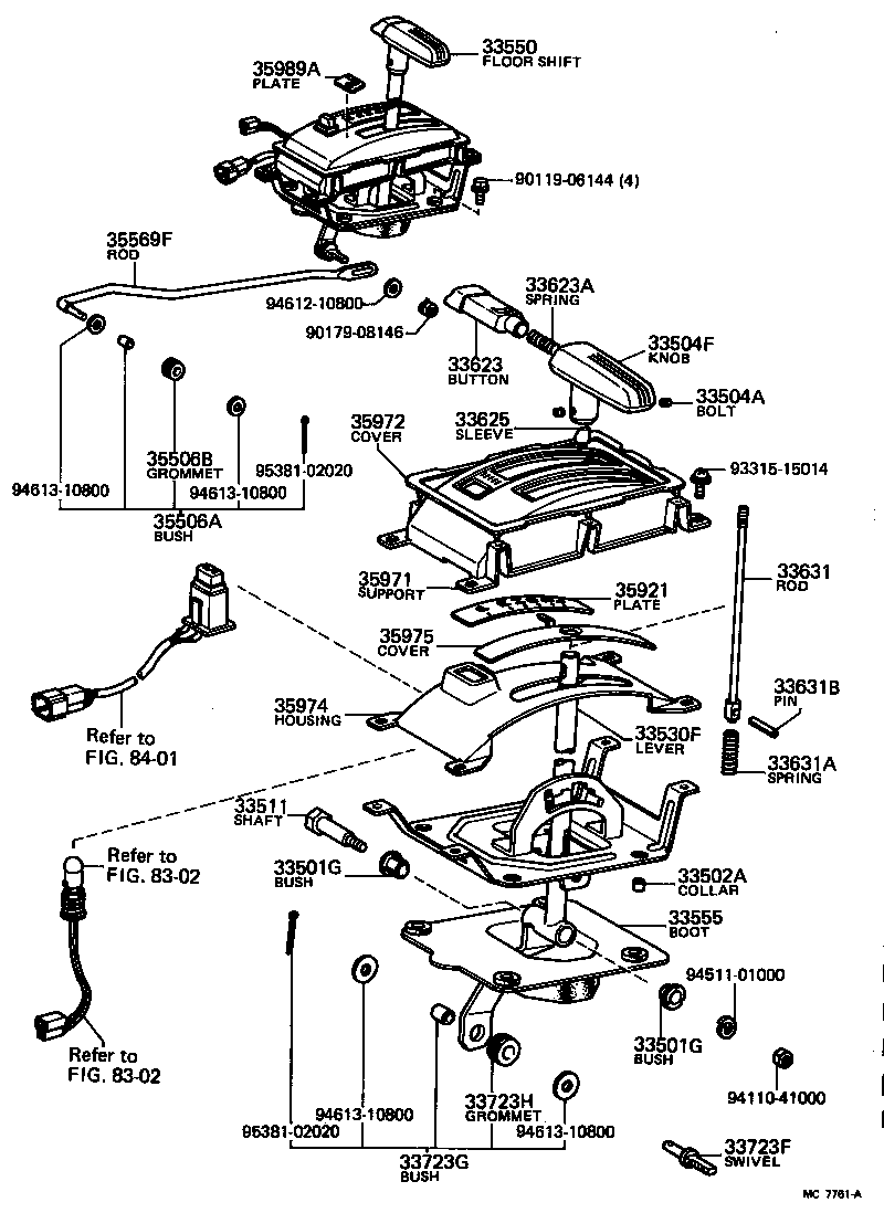 Shift Lever & Retainer