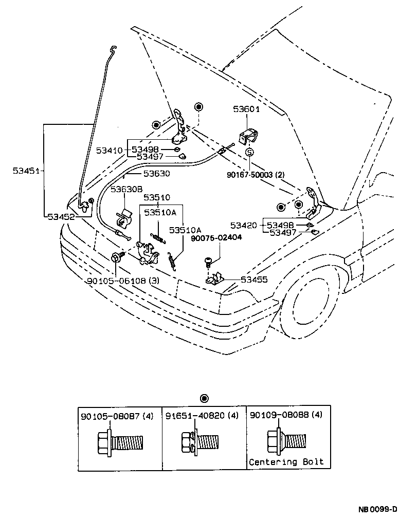 Hood Lock & Hinge