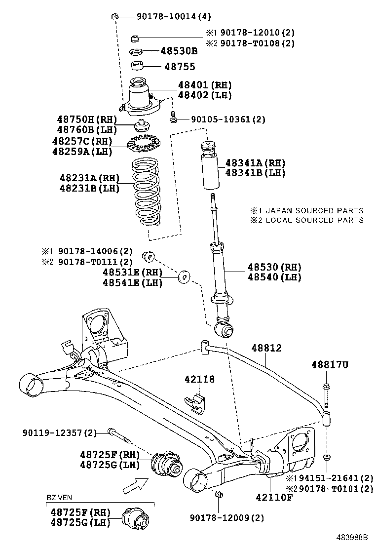 Rear Spring & Shock Absorber