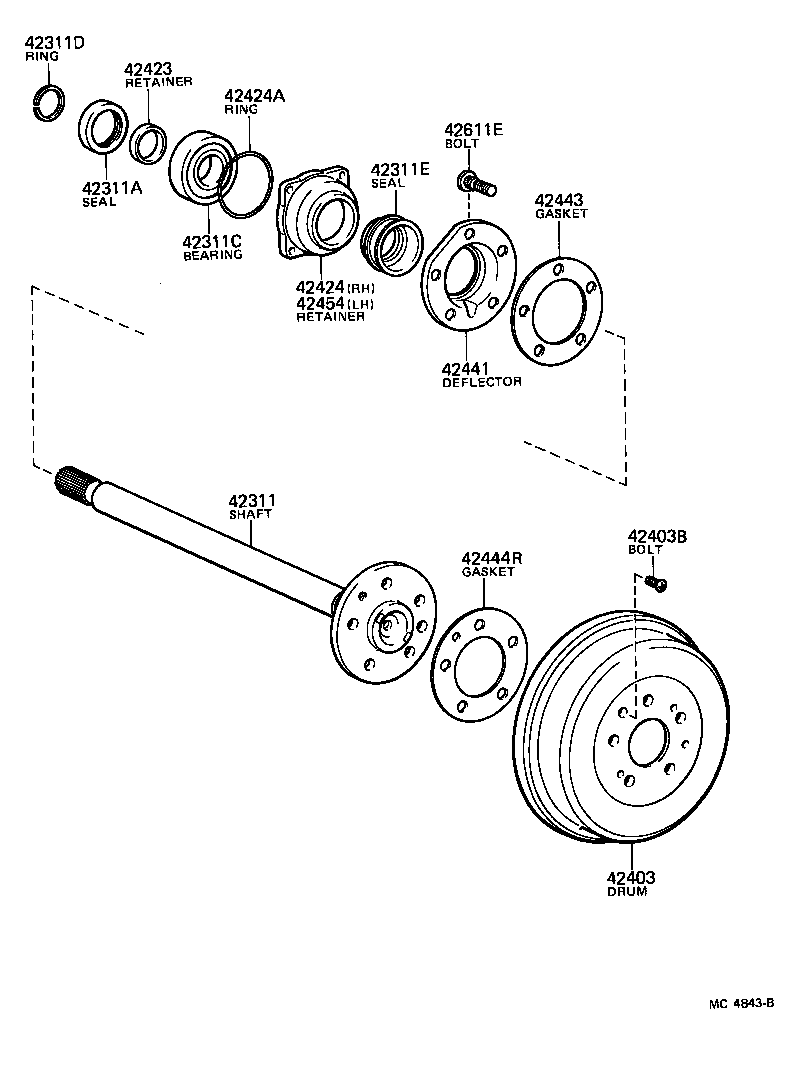 Rear Axle Shaft Hub