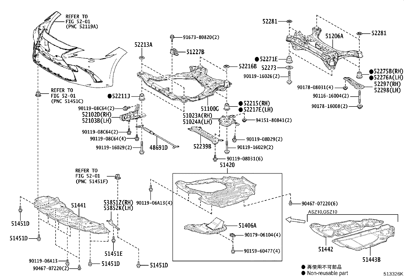 Suspension Crossmember & Under Cover