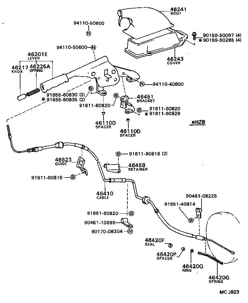 Parking Brake & Cable