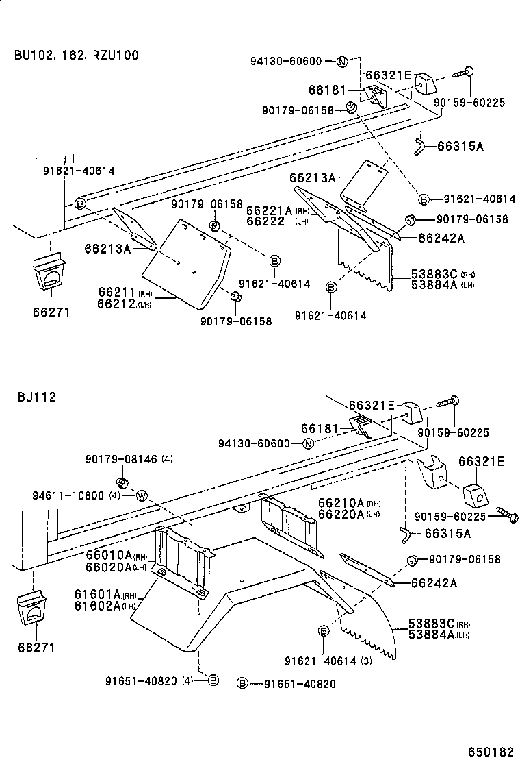 Rear Body Floor Fender