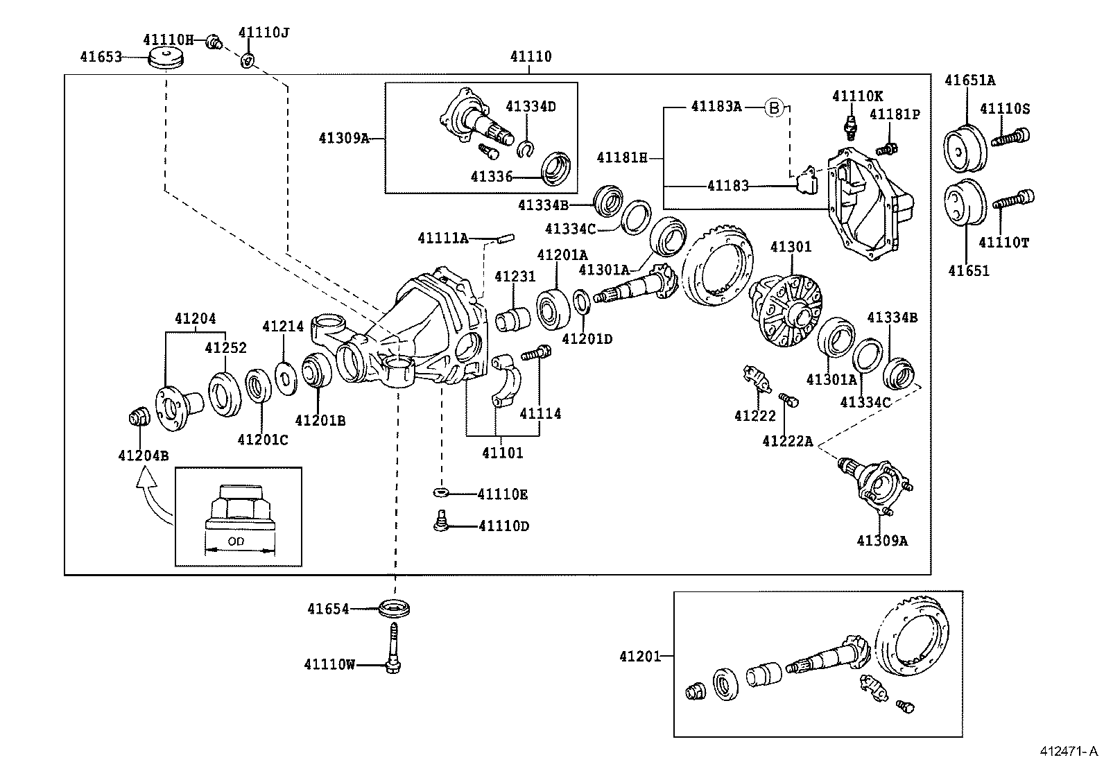 Rear Axle Housing Differential