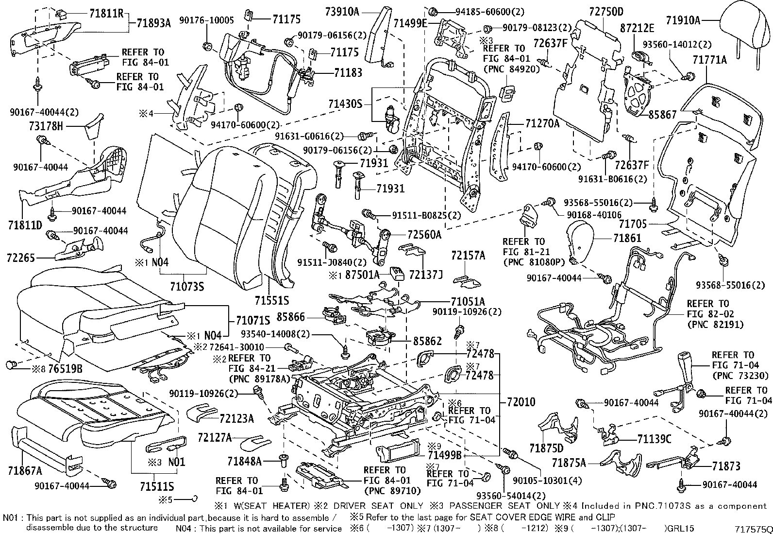 Front Seat & Seat Track