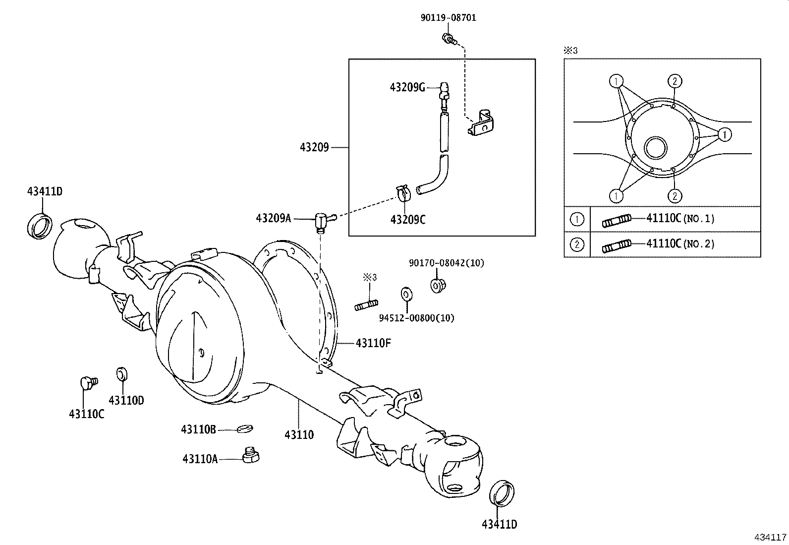 Front Axle Housing & Differential