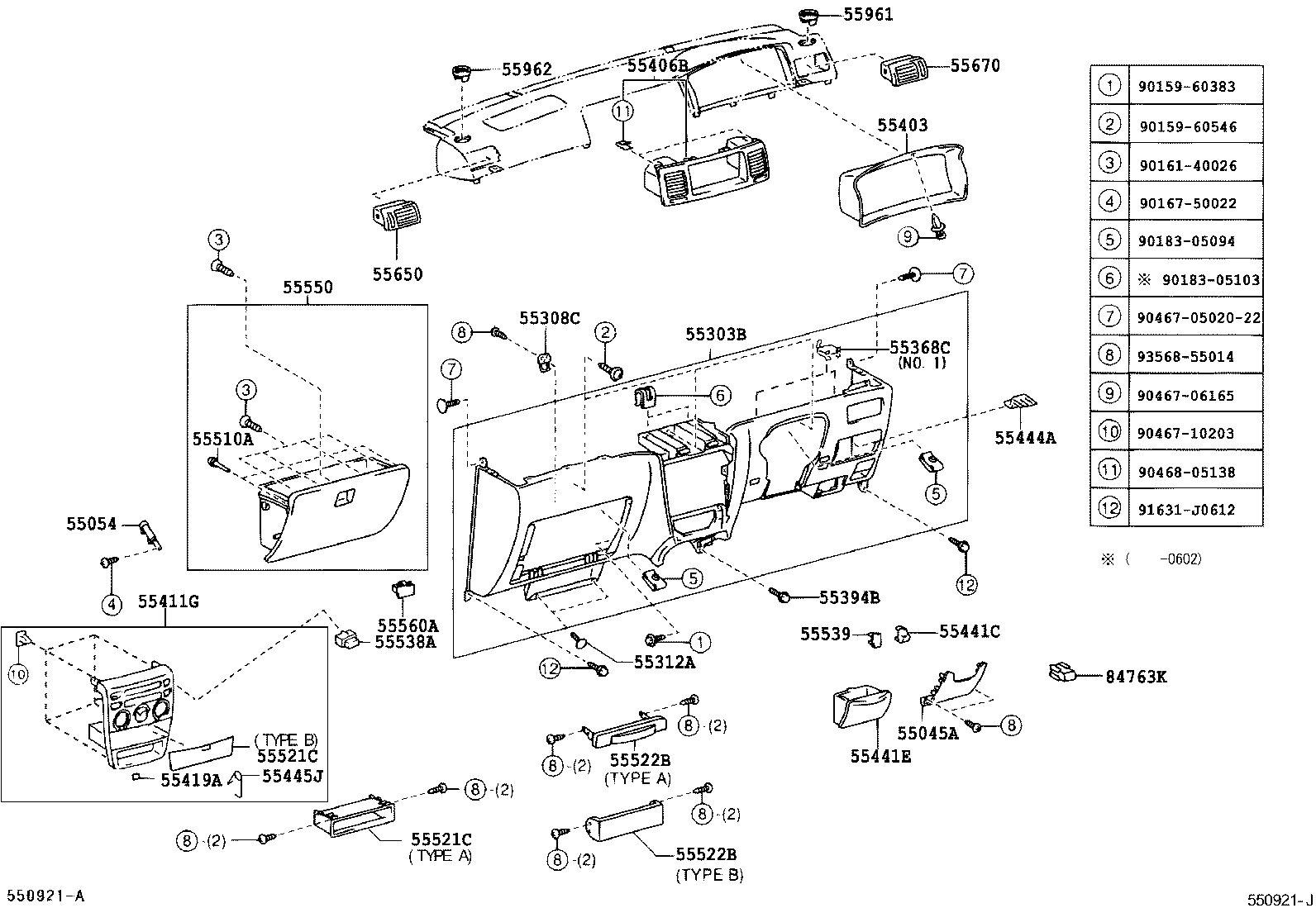 Instrument Panel Glove Compartment