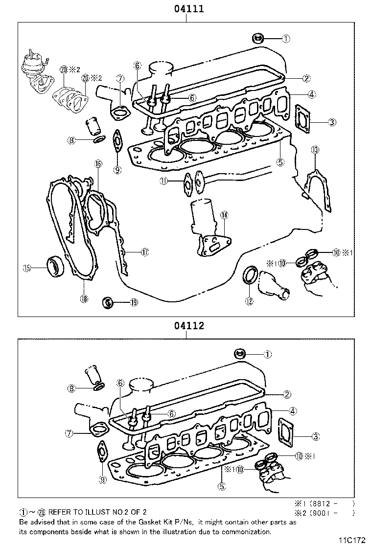 Engine Overhaul Gasket Kit