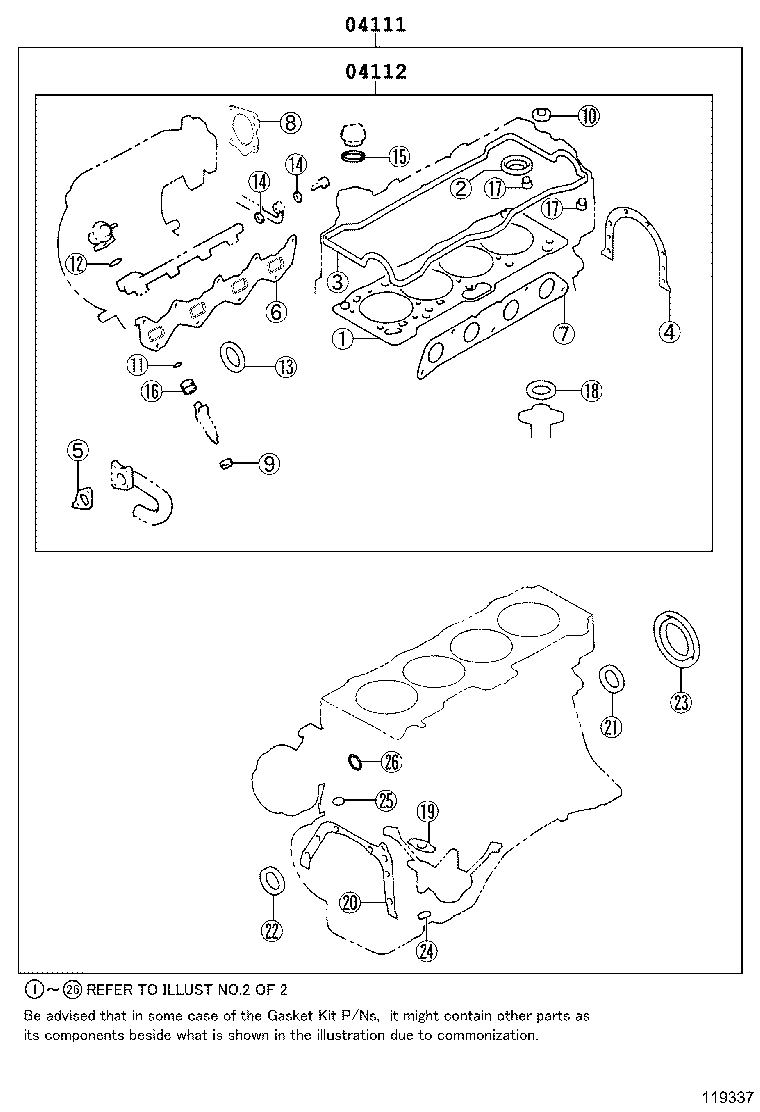 Engine Overhaul Gasket Kit