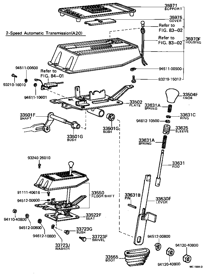 Shift Lever & Retainer