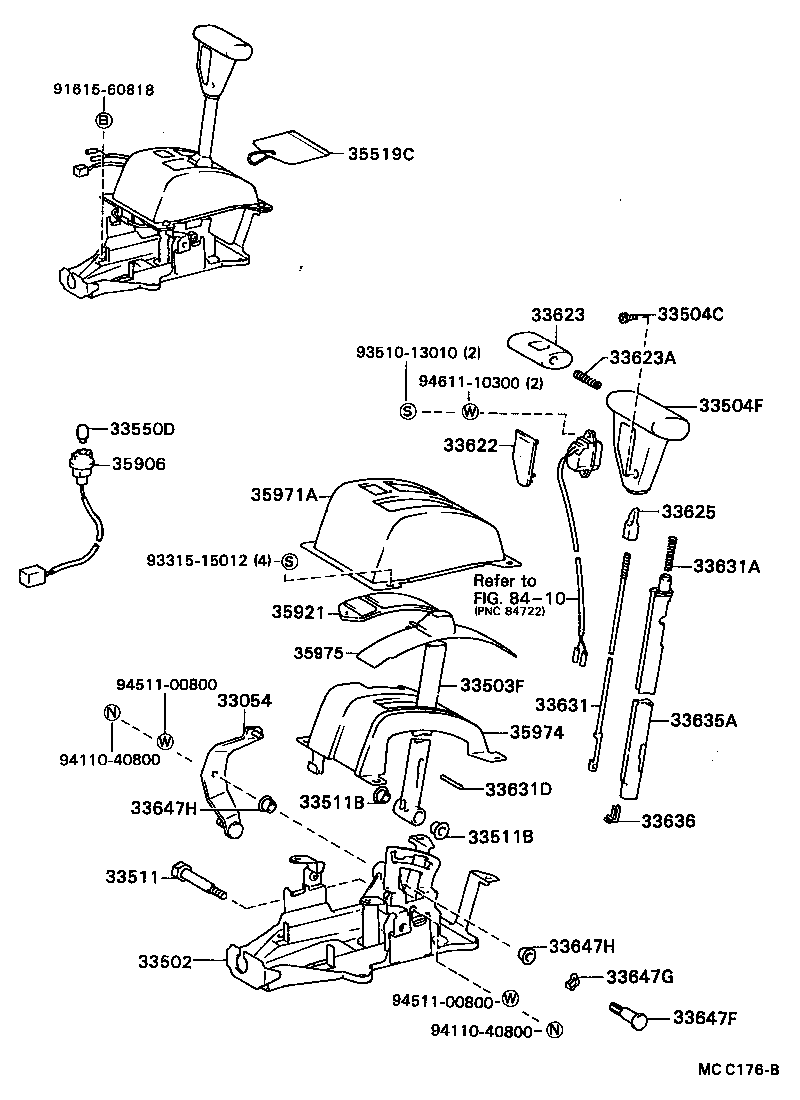 Shift Lever & Retainer