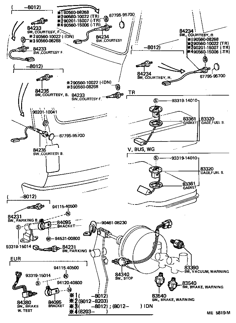 Interruptor y relé y computadora