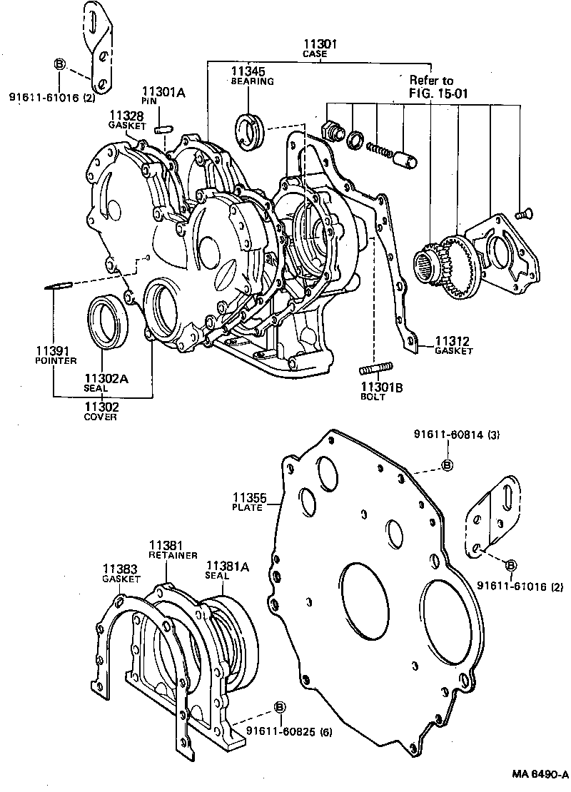 Timing Gear Cover & Rear End Plate