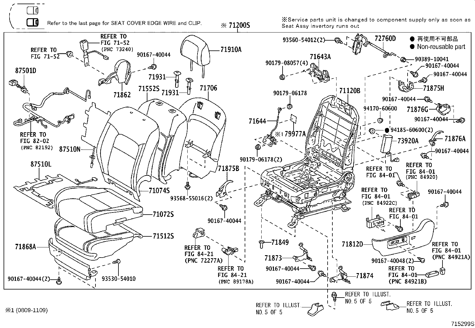 Asiento y pista del asiento