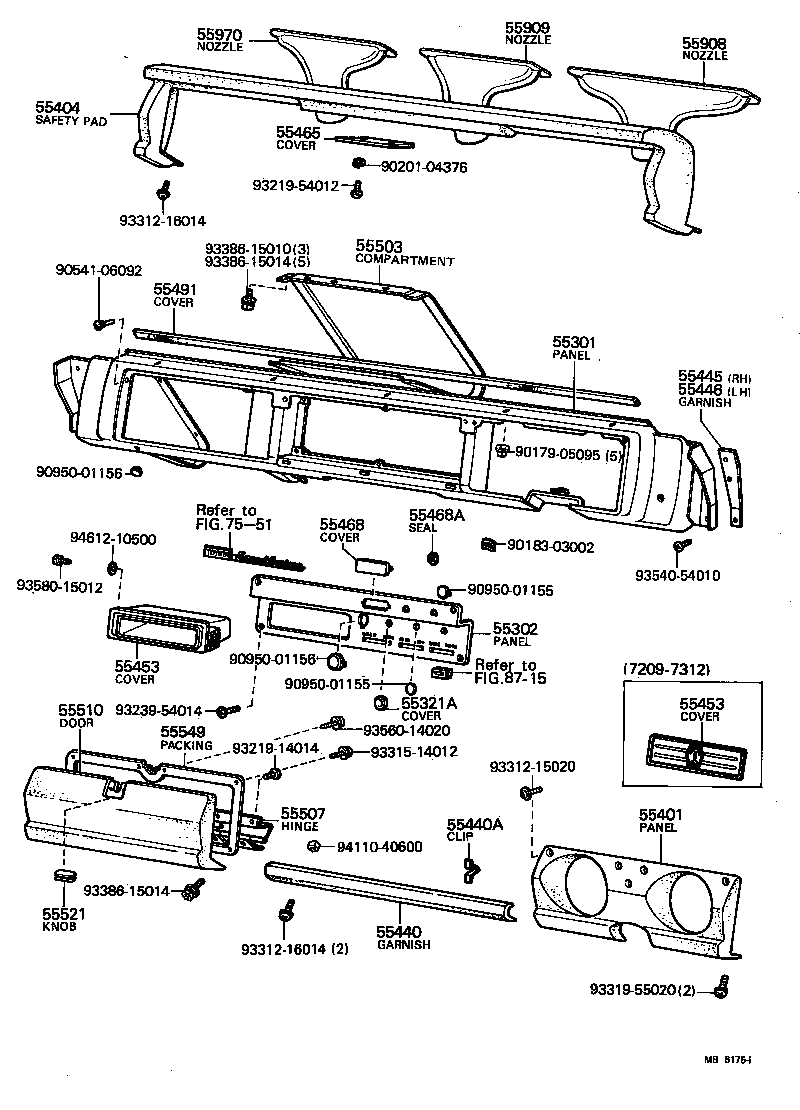 Instrument Panel Glove Compartment