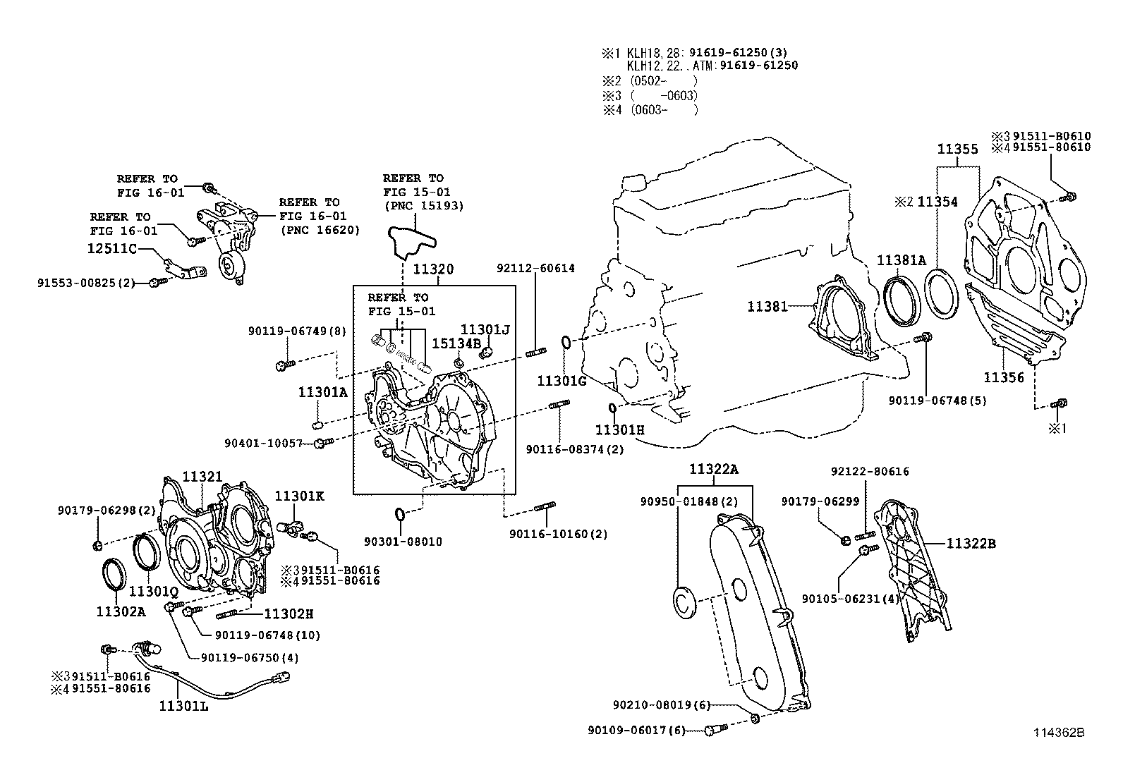 Timing Gear Cover & Rear End Plate