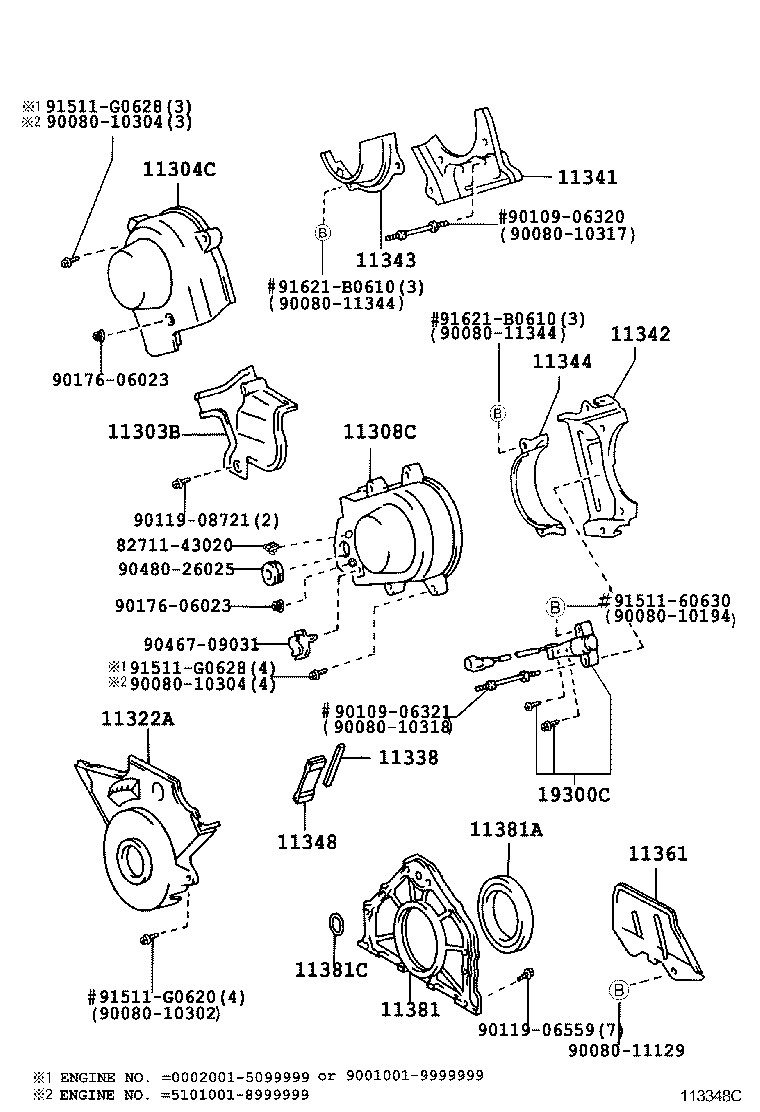 Timing Gear Cover & Rear End Plate