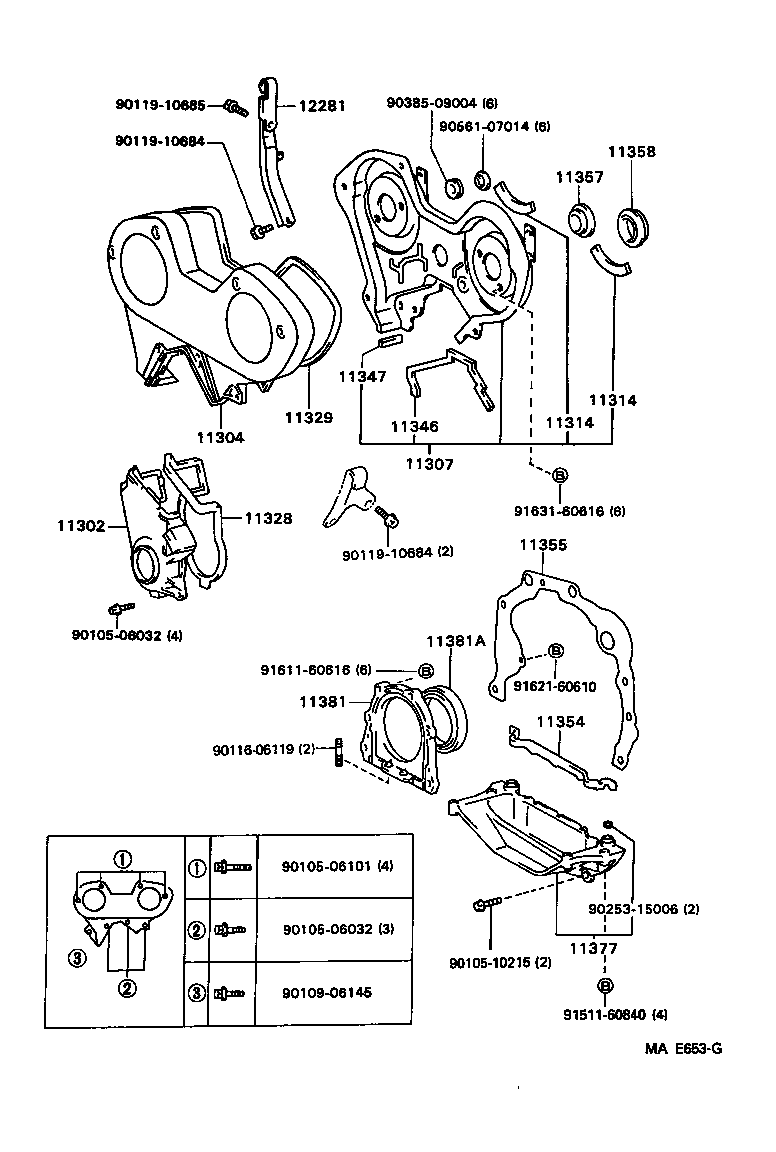 Timing Gear Cover & Rear End Plate