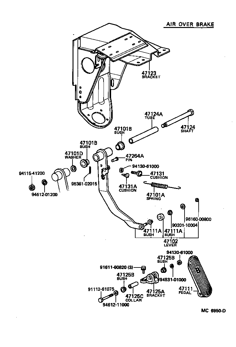 Brake Pedal & Bracket