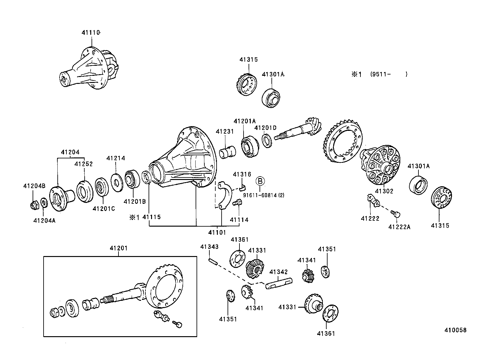 Rear Axle Housing Differential